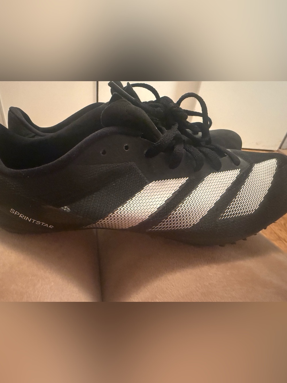 adidas Adizero Sprintstar Black & White Track Spikes
